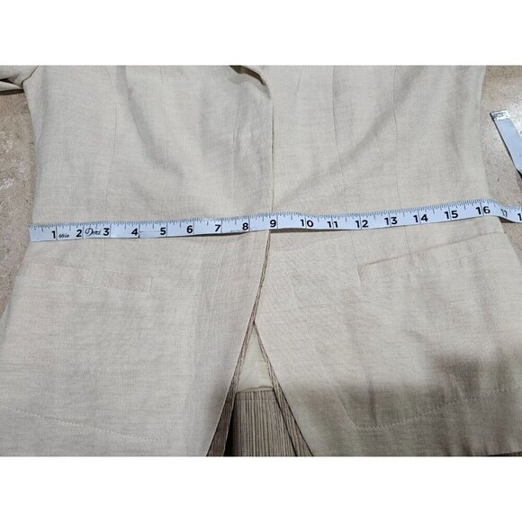 Women's Neiman Marcus Exclusive Linen Blend Jacket/Skirt Suit Size 8 Made in USA - Picture 14 of 16